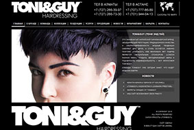 Сайт для «Tony and Guy» Сайт для «Tony and Guy»